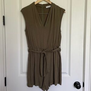 Calvin Klein Women’s Knit Romper Olive 8